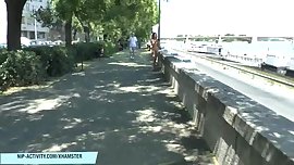 Sexy teen eve naked on public streets