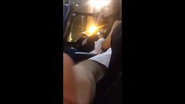 Dick flash in bus