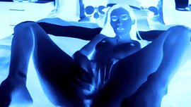 Neon Pink Pussy Dildo Cum