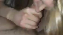 Slut teen licking and sucking dick