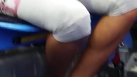 Ebony In Nike Sandals