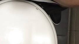 Transboy FTM wanks his big clit masturbation