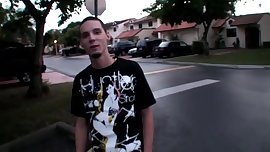 Redhead teen with nice boobs gets rides a lucky dude