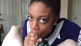 Ebony Teen Blowjob