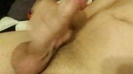 Solo male masturbates