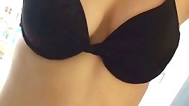 Blonde Teen Slut Drops Bikini & Flashes Boobs