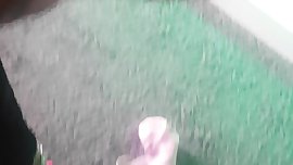 Cute Pink Sock Tease