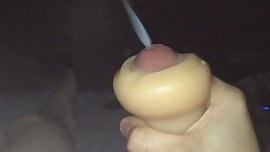 Trying out my new pocket pussy