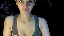 Hot 19yo strips and shows tight pussy.