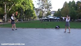 Lesbian schoolgirls sensual massage