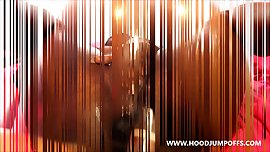 BIG BOOTY BLACK TEEN SUCKS A HUGE COCK, GETS FUCKED W/ MESSY FACIAL ENDING