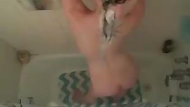 Long Haired Shower, Masturbating, Tits, Long Hair, Hair