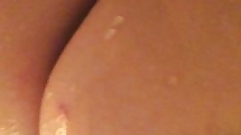 Teen girl shows off ass and pussy in shower