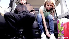 Fucked In Traffic - Stunning Russian teen gets cum covered in the car