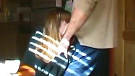 She sucks her neighbors cock