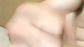 experimenting with a toilet brush then wank